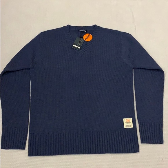 ONE by ONE MENS V-Neck Sweater - Size L - Picture 1 of 5